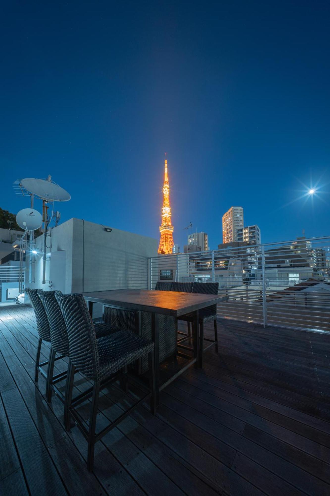 Azabu Modern House The Tokyo Tower Can Be Seen From The Villa 500M2 Zewnętrze zdjęcie